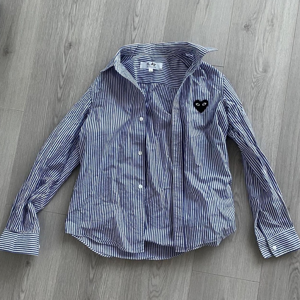 Comme des garçons play stripe shirt